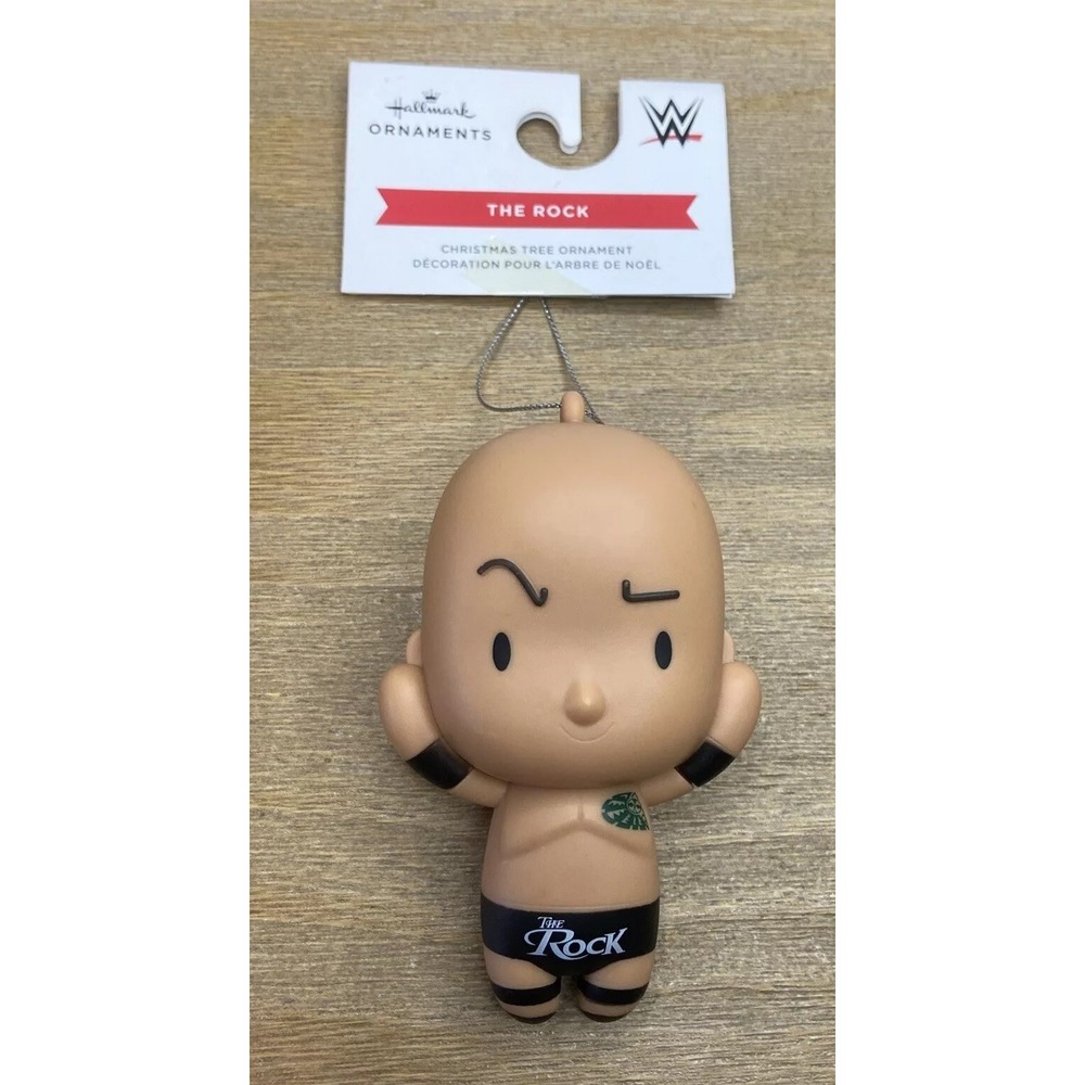 Hallmark 2022 Christmas Ornaments WWE The Rock Dwayne Johnson NEW Brahma Bull